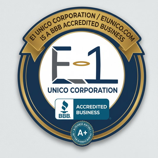 E1 Unico BBB Accredited Badge